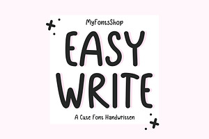 Easy Write Font