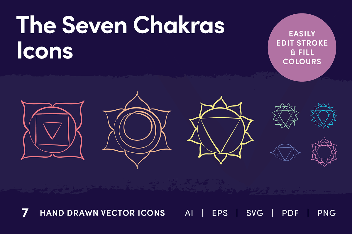 The Seven Chakras Icons, an Icon by Caroline Mackay (Photo 1 of 7)