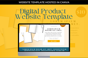 Digital Product Canva Landing Page