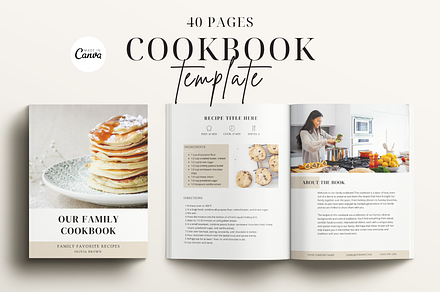 Recipe Book Template CANVA