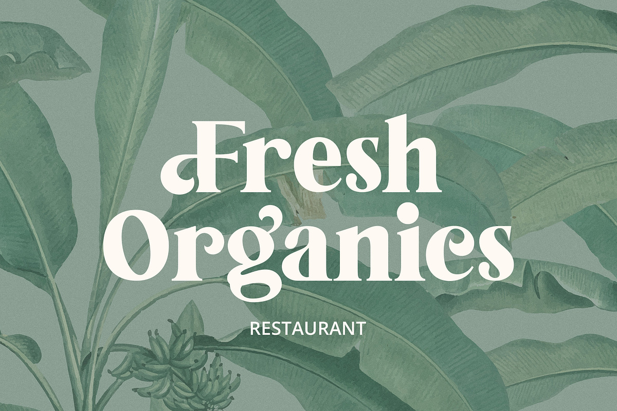 Tropical Garden font, a Serif Font by Davide Bassu (Photo 4 of 15)