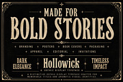 Hollowick – Vintage Display Font, a Slab Serif Font by Wow Magic (Thumbnail 2 of 4)