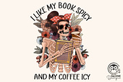 I Like My Book Skeleton Png, a Graphic by Owlsome.Designs (Thumbnail 1 of 3)