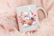 Cute Spring Stork Clipart, an Illustration by RobertsArt (Thumbnail 5 of 7)