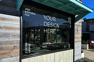 Window Glass Logo Mockup, an Advertising Mockup by Voar Mockups