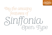 Sinffonia Open Type, a Font by Corradine Fonts (Thumbnail 1 of 5)