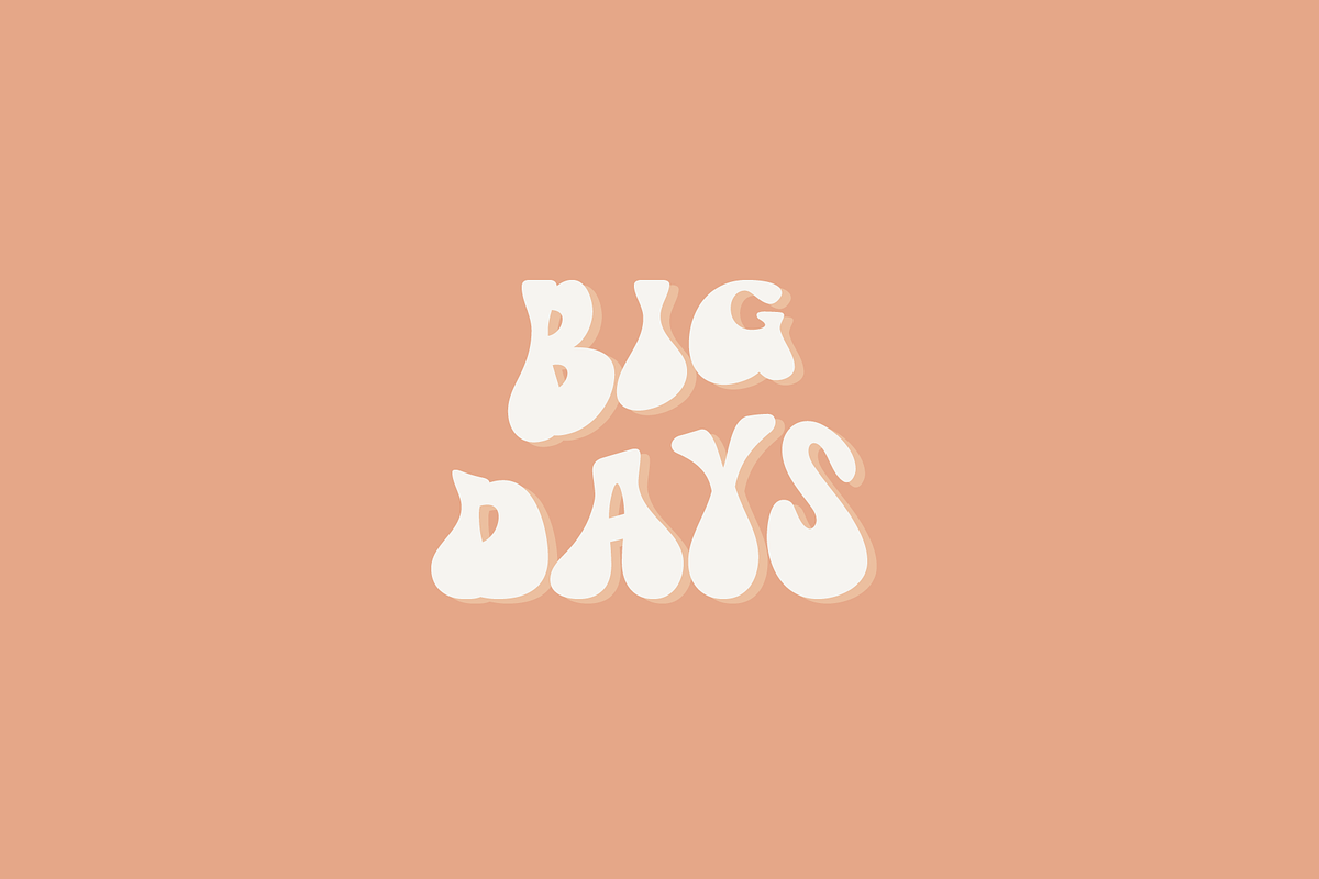 Magic Bloom - A Groovy Font, a Font by Pen Culture (Photo 6 of 6)