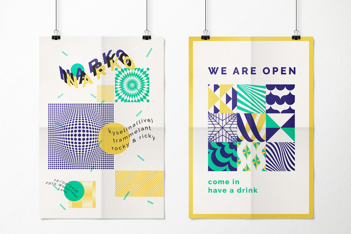 Geometric Fun - Patterns Bundle, a Pattern Graphic by kloroform