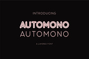 Automono Fonts, a Sans Serif Font by caocastudio (Thumbnail 1 of 16)