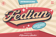 Fedian Script - Retro Font