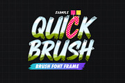 Quick Brush Canva Font Frames, a Design Template by Jozoor (Thumbnail 1 of 3)