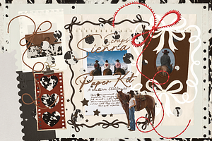 200+ Sienna Scraps Paper Kit, an Object Graphic by Lilithcollageart