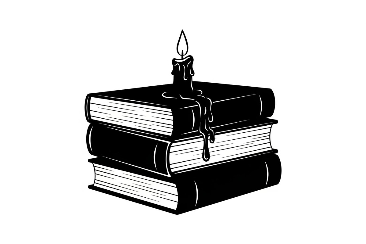 Vintage Book Stack Candle Bundle, an Illustration by jahid234 (Photo 17 of 31)
