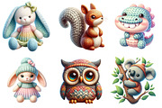 Vintage Knitted Plush Baby Animals, a Graphic by CitraGraphics (Thumbnail 2 of 3)