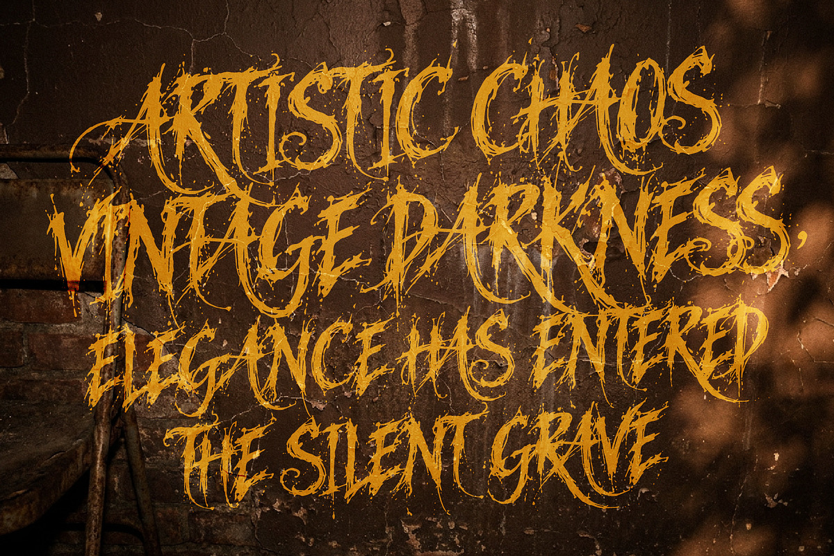Veirwrath Borngrave - Haunted Beauty, a Handwritten Font by HypeWorksCo (Photo 5 of 12)