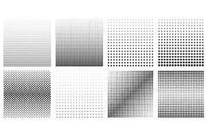 Collection of Halftone Dots Patterns, an Illustration by Vector Creator