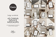 Canva Device Mockups Beige Aesthetic, a Mockup by highbrandclub (Thumbnail 1 of 6)