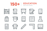 150+ Education Vector Icons, an Outline Icon by Vectors Market (Thumbnail 1 of 4)