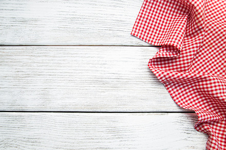 Red napkin stock photo containing wooden and background, an Abstract Photo by Olena Rudo
