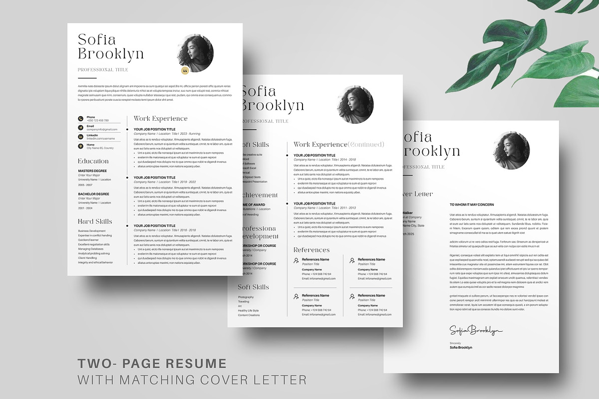 Resume Template, ATS Resume, Canva, a Resume Template by Niofix (Photo 5 of 7)