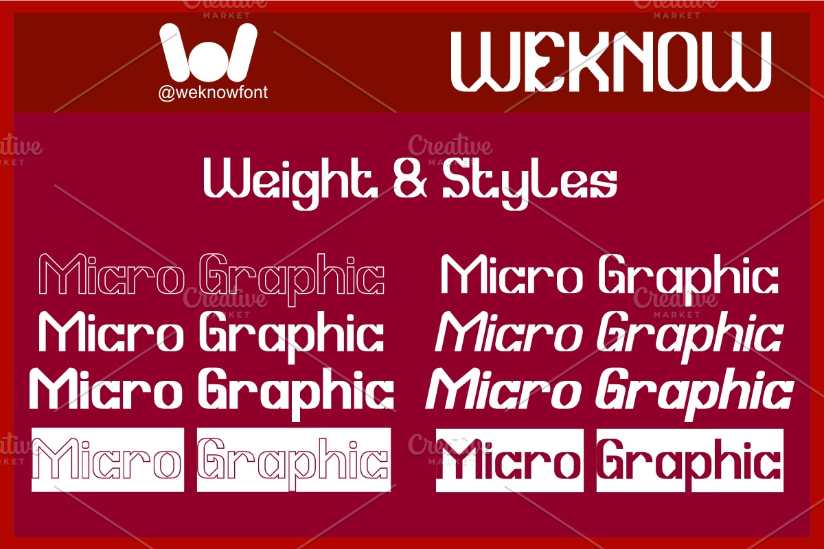 Micro Graphic Font, a Sans Serif Font by weknow (Photo 7 of 8)