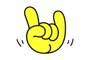 Rock. Hand sign. Gesture fingers, a Person Illustration by Foxys Graphic (Thumbnail 3 of 3)