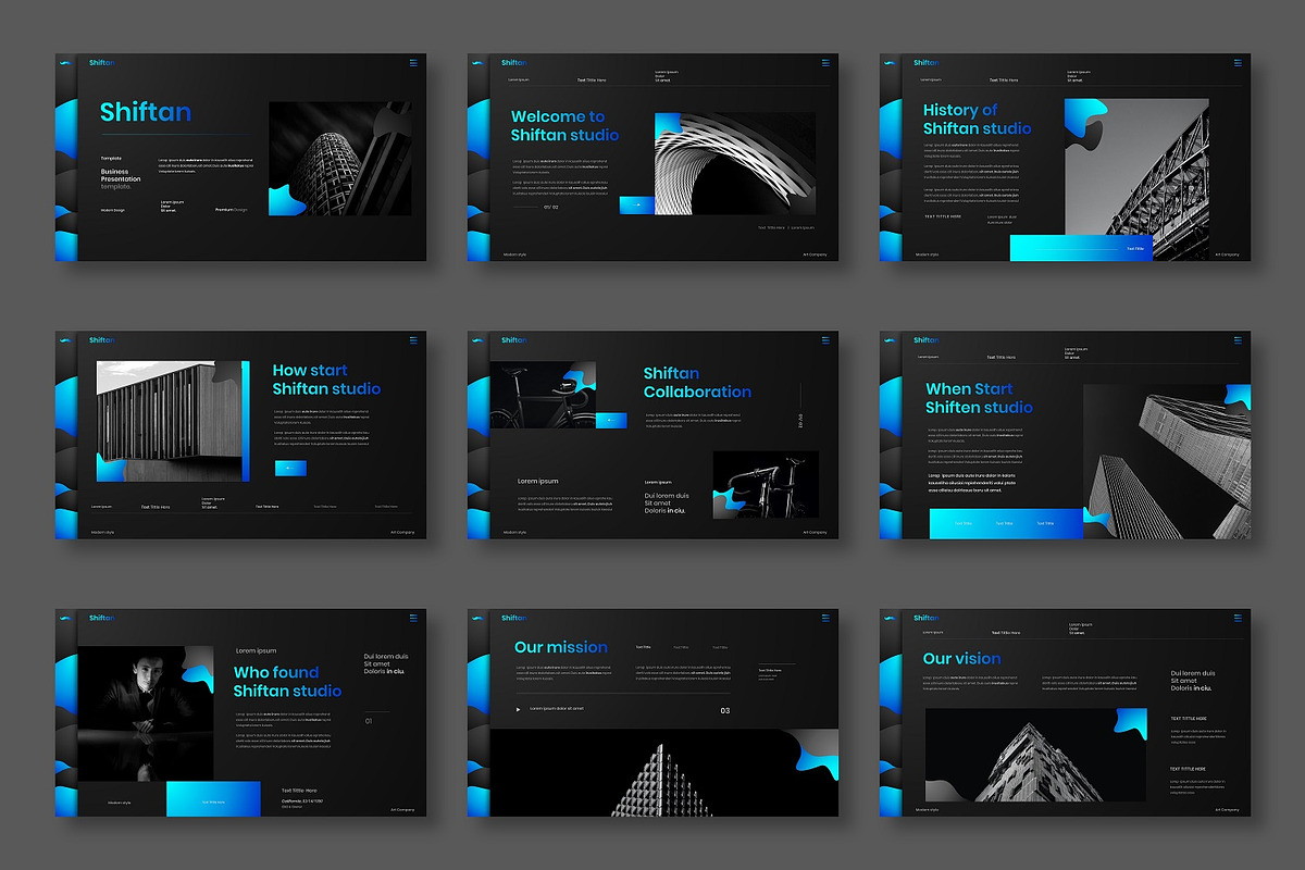 Shiftan – Business PowerPoint, a Presentation Template by Dens Creative Studio (Photo 2 of 6)