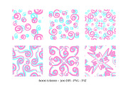 Organic Seamless Swirl Patterns, a Pattern Graphic by Declipo Patt (Thumbnail 2 of 9)