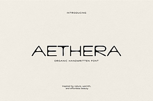 Aethera Organic Handwritten Font