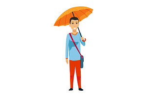 A pixel art illustration of a man, an Illustration by the8monkey