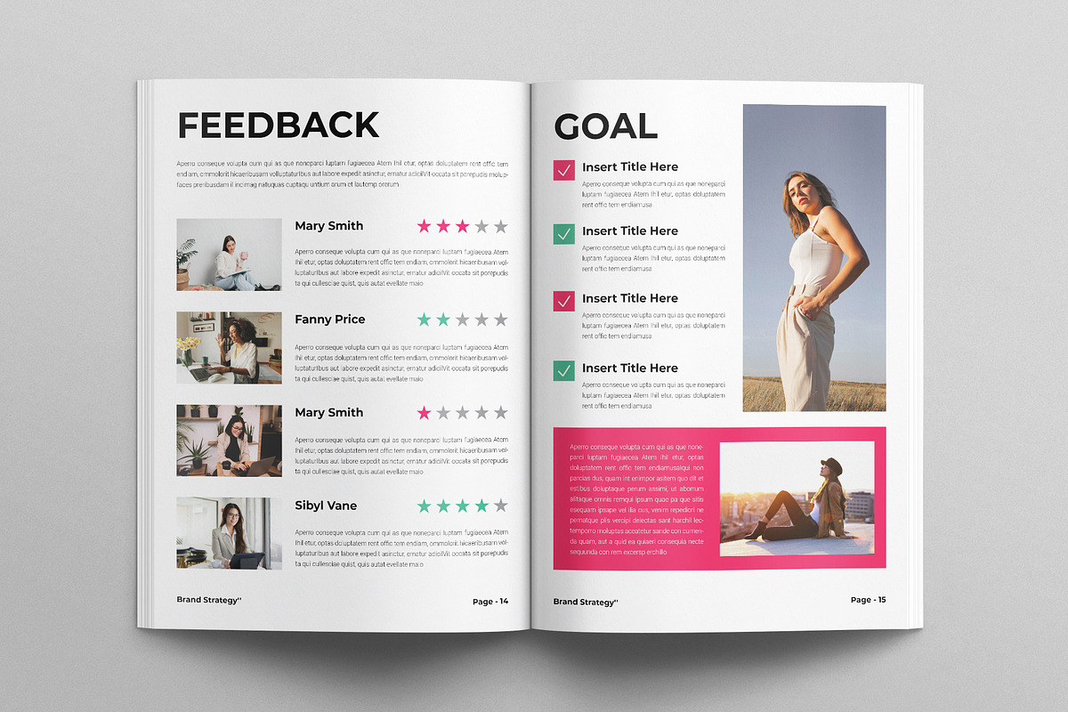 Brand Strategy Template, a Brochure Template by E-Type