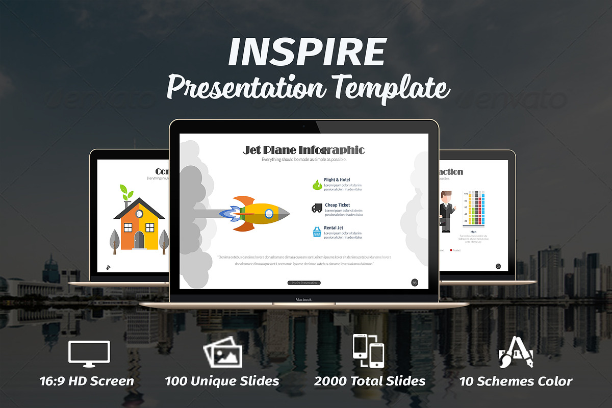 Inspire Powerpoint Template, a Presentation Template by DesignCorner (Photo 1 of 5)