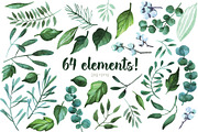 Watercolor Christmas flowers, a Decorative Illustration by YuliaBiser (Thumbnail 4 of 10)