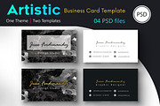 Artistic Business card Template-003, a Business Card Template by M6 Gallery (Thumbnail 1 of 4)