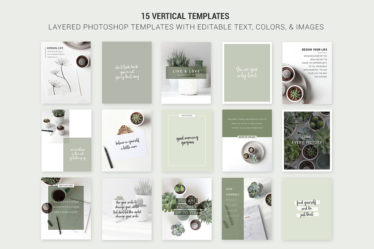 Social Media templates images & font, a Social Media Template by Angele Kamp (Photo 9 of 9)