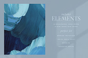Blue Painted Abstract Backgrounds, a Texture Graphic by Basia Stryjecka (Thumbnail 9 of 18)