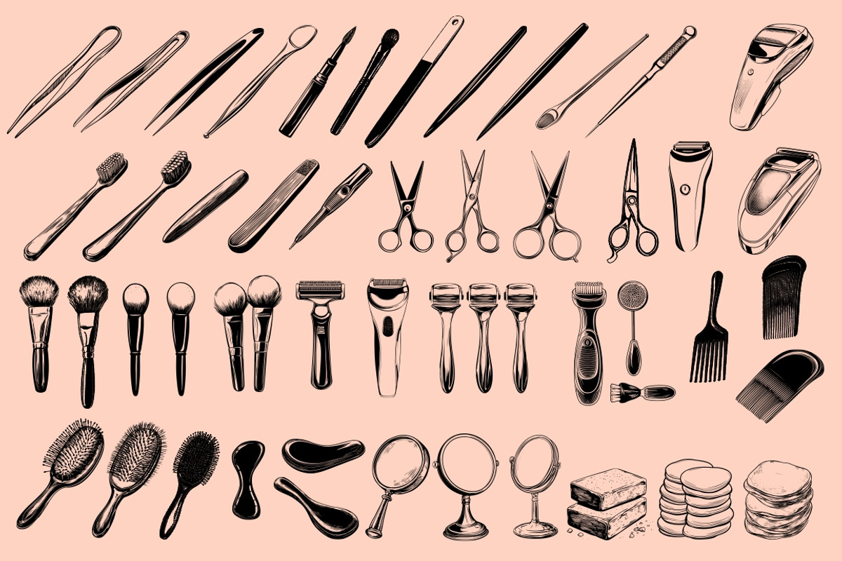 300 Beauty & Cosmetic Illustrations, a Healthcare Illustration by Nocturnal Wolf (Photo 14 of 16)