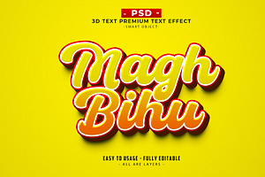 Migh Bihu Editable PSD Text Effect, a Layer Style Add-On by Md Jahidul99