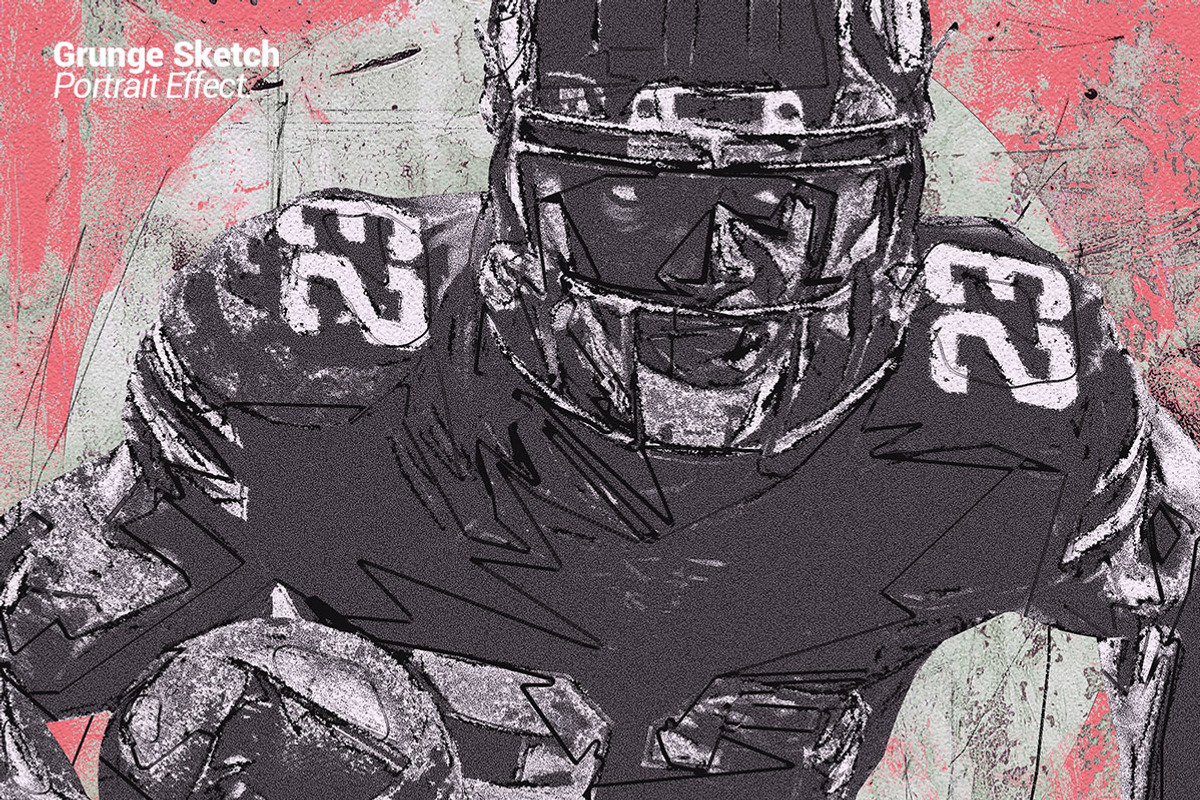 Grunge Sketch Portrait Effect, an Action Add-On by Amorjesu.com (Photo 10 of 21)