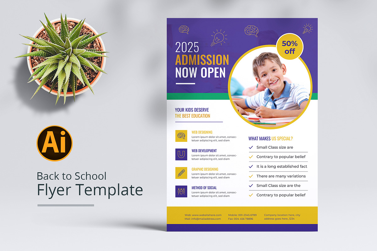 School Flyers Templates, a Flyer Template by Pixelpick (Photo 5 of 11)