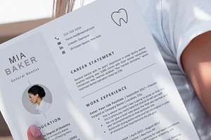 Dentist Hygienist Resume Template