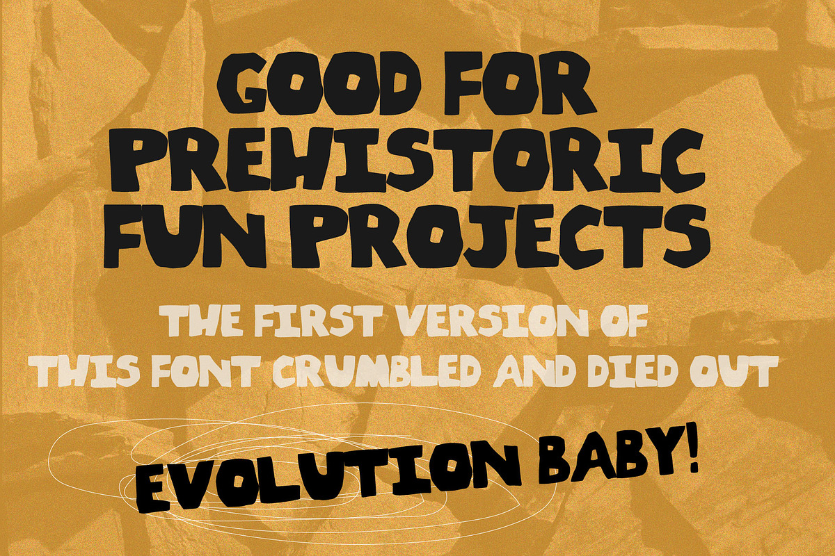Rocky Rubble v2 Hand drawn font, a Sans Serif Font by Supersimbo © (Photo 2 of 7)