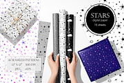 Stars Digital Paper, a Pattern Graphic by Whimsy Brush Studio (Thumbnail 1 of 6)