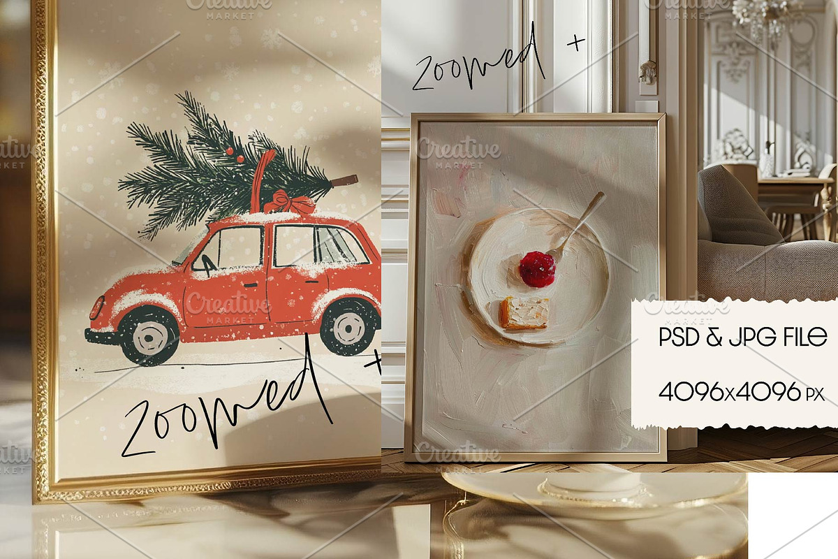 BUNDLE Frame Mockups ISO DIN A ratio, a Household Mockup by MOAROShop (Photo 4 of 9)