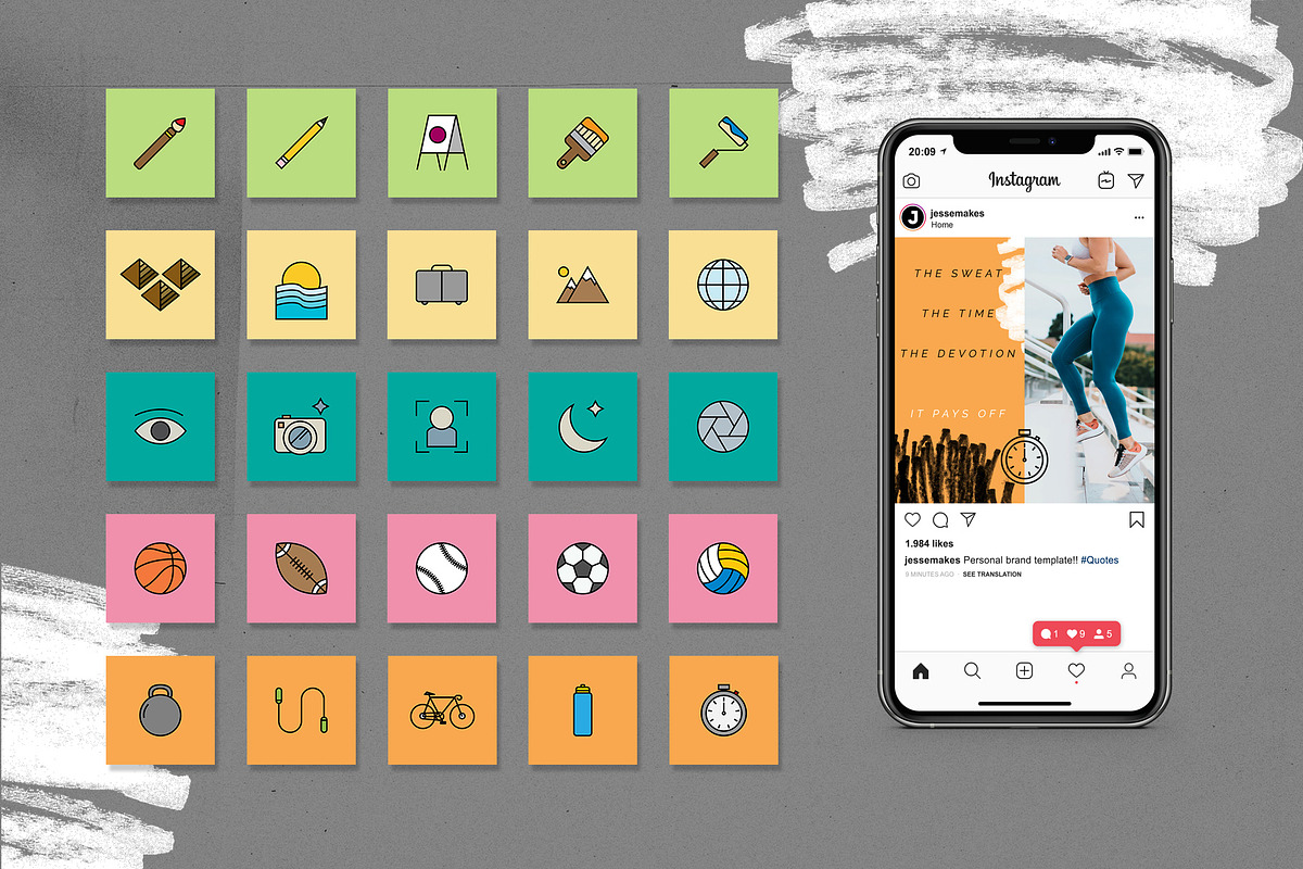 Personal Lifestyle IG Template, a Social Media Template by The Fake PNG (Photo 6 of 9)