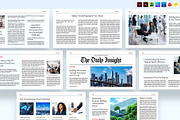 Newspaper Presentation Template, a Presentation Template by BrandPacks (Thumbnail 1 of 4)
