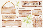 Wooden Boards Watercolor, an Illustration by helloPAPER (Thumbnail 3 of 3)