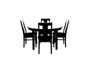 Modern Dining Table Silhouette, a Graphic by musafir_fashion (Thumbnail 6 of 10)