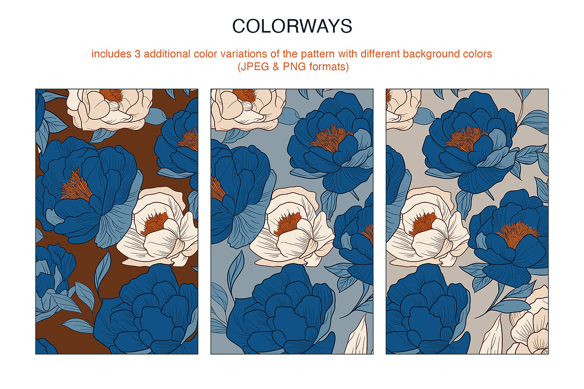 Inkbloom Moody Floral Pattern, a Pattern Graphic by Mariia Kovalchuk (Photo 6 of 12)