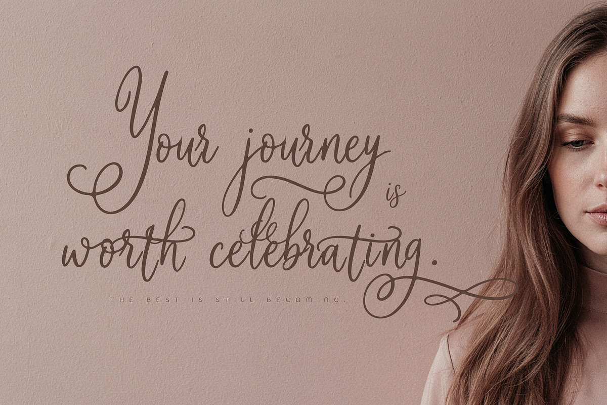 Soila Yadelle Elegant Curves Script, a Script Font by HypeWorksCo (Photo 9 of 15)